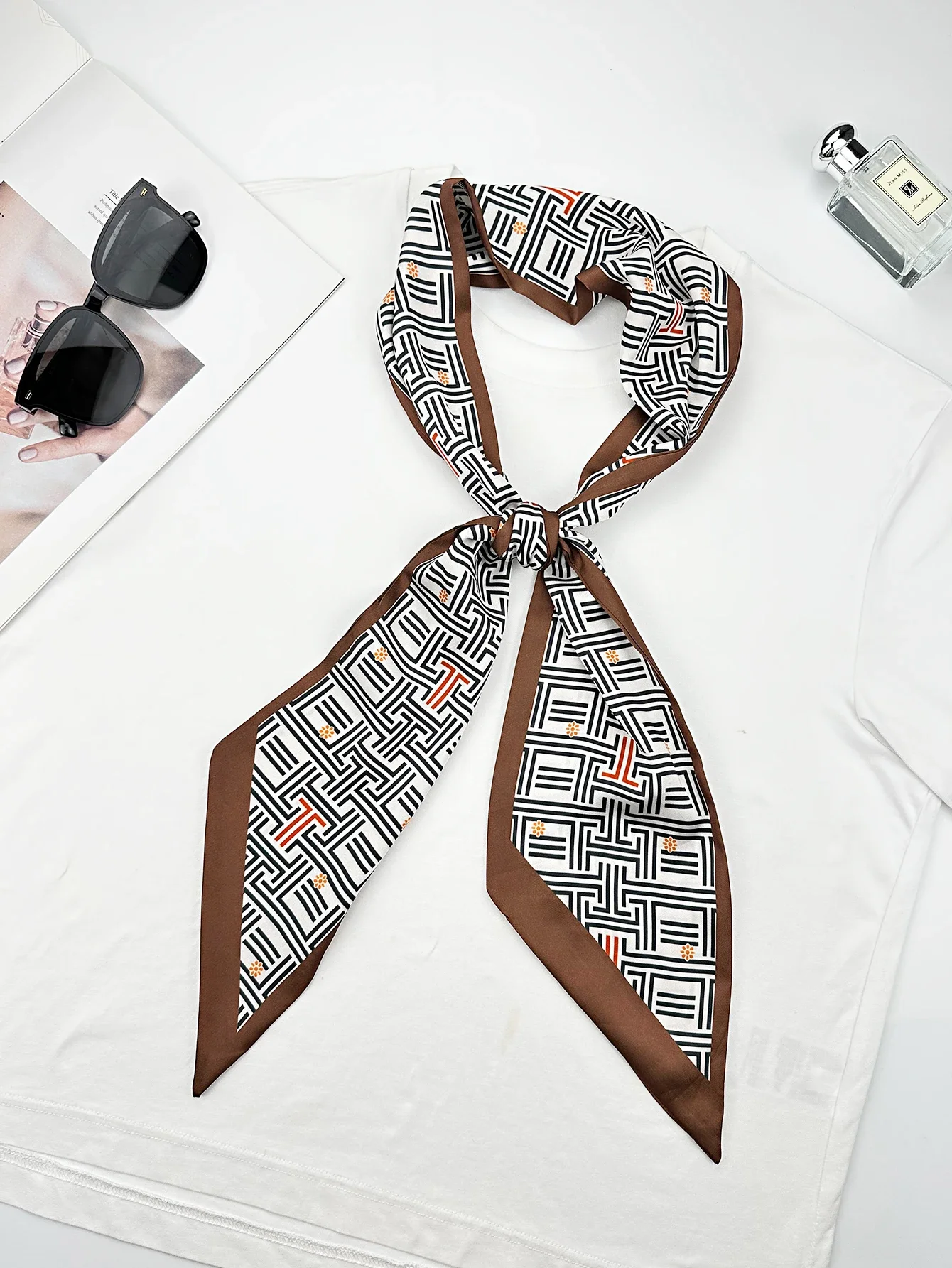Luxe Geometrie Magere Zijden S - Face Scarf Mask recensie en prijs