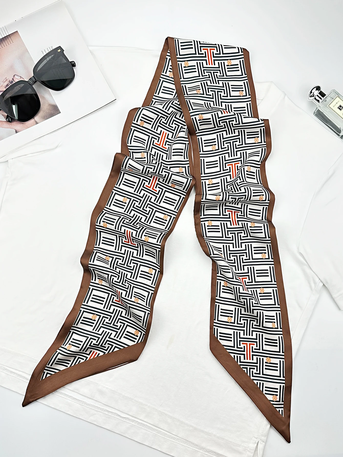 Luxe Geometrie Magere Zijden S - Face Scarf Mask recensie en prijs