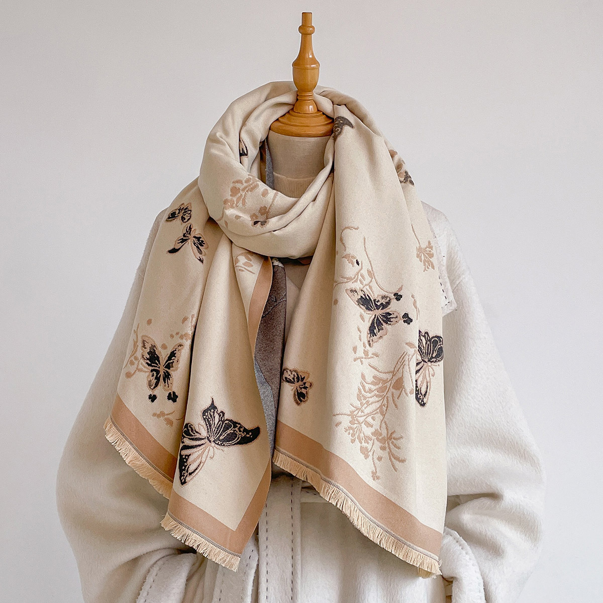 Dames imitatie kasjmier sjaal  - Woven Scarf Blanket recensie en prijs